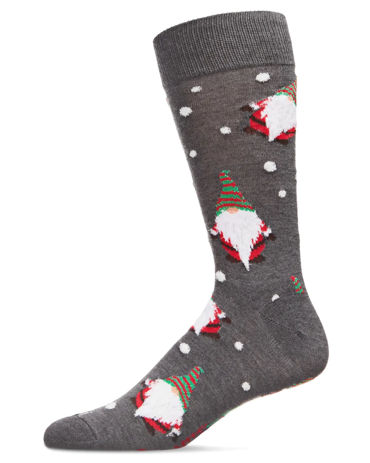Men's "Gnome For The Holidays" Christmas Novelty Crew Sock sold by MeMoi