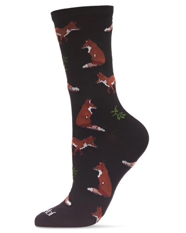 You Sly Fox Bamboo Blend Crew Sock sold by MeMoi