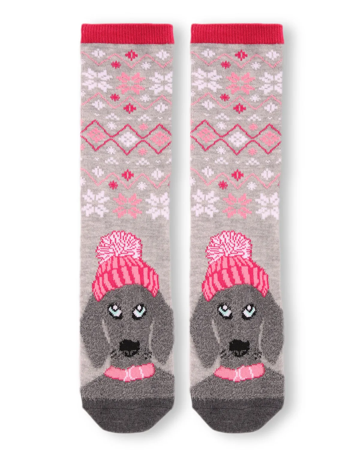 Women's Foot Pet Fair Isle Dog Crew Socks sold by MeMoi product image thumbnail 2