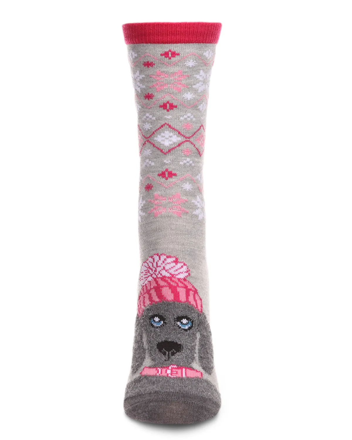 Women's Foot Pet Fair Isle Dog Crew Socks sold by MeMoi product image thumbnail 3