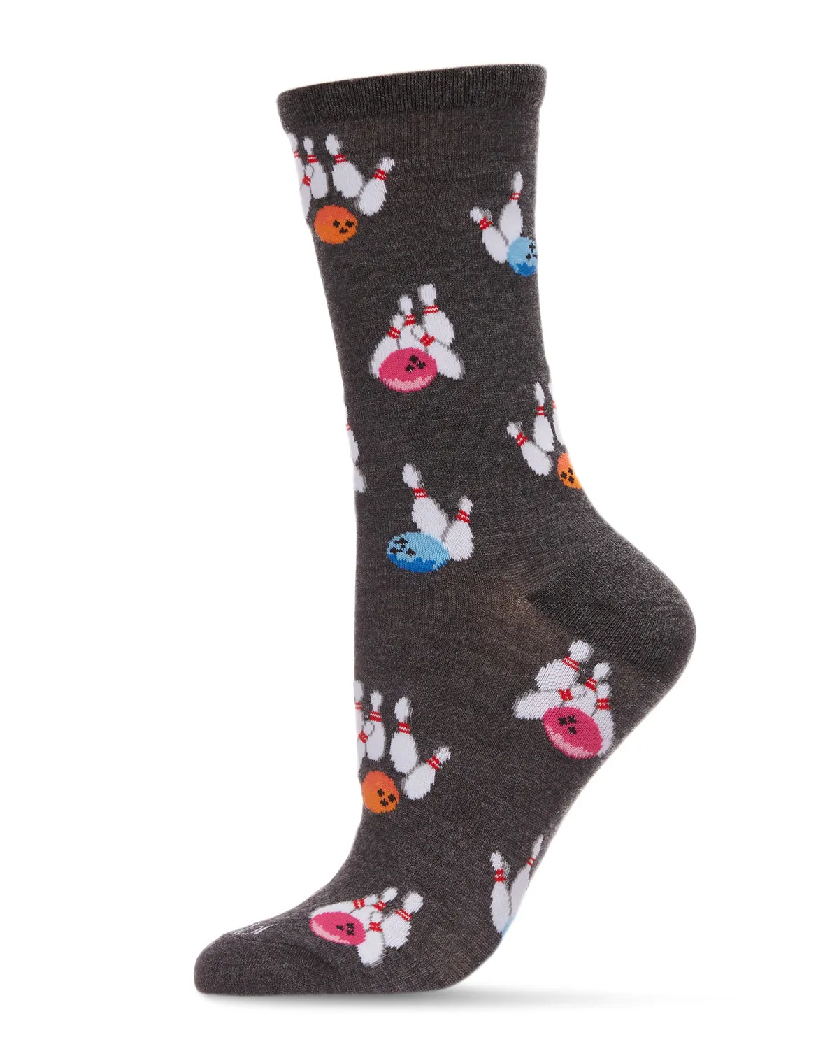 Lucky Strike Bowling Bamboo Blend Crew Sock sold by MeMoi