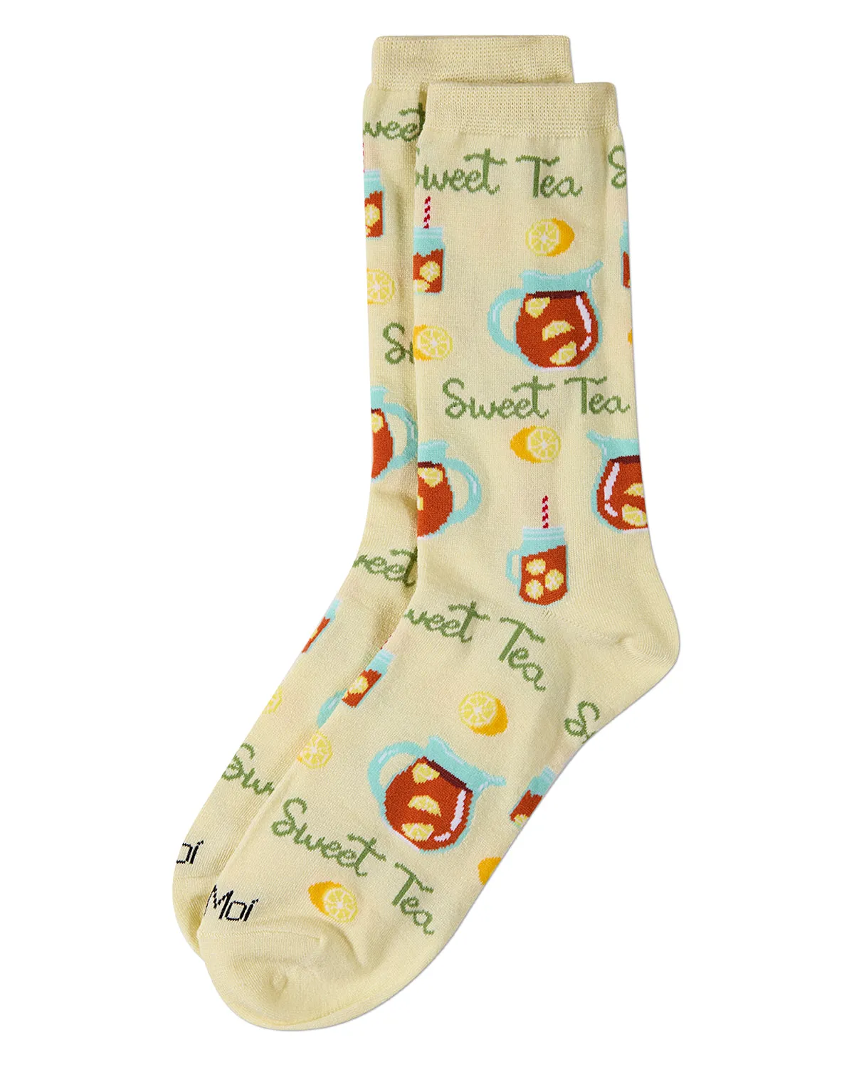 Sweet Tea For Me Bamboo Blend Crew Sock sold by MeMoi product image thumbnail 4