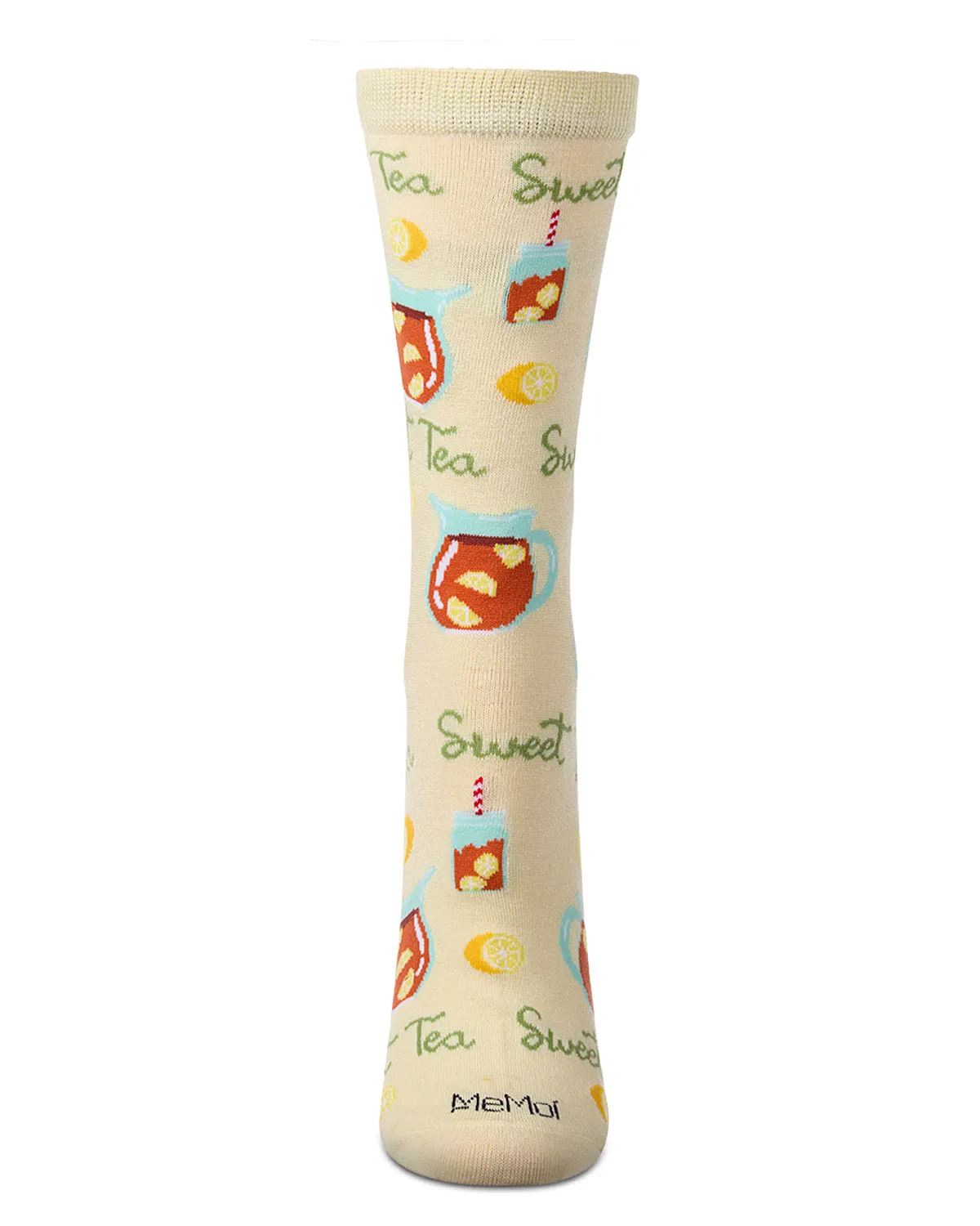Sweet Tea For Me Bamboo Blend Crew Sock sold by MeMoi product image thumbnail 3