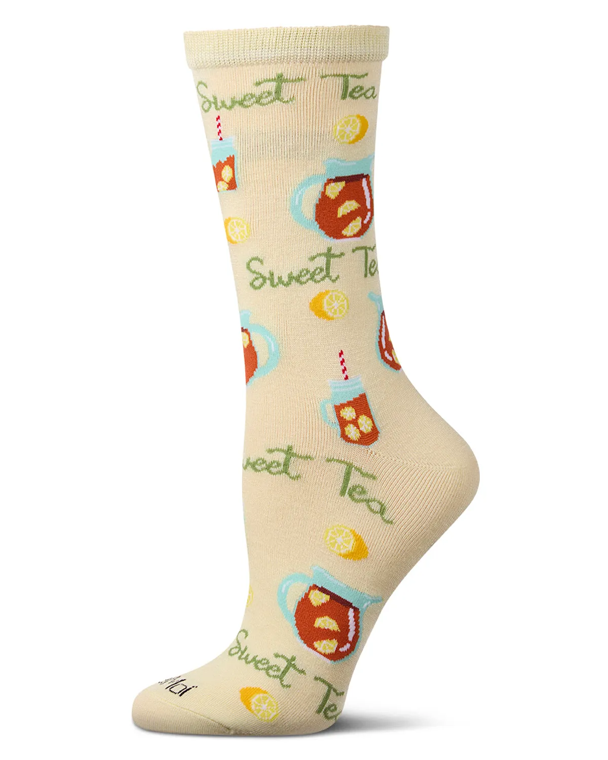 Sweet Tea For Me Bamboo Blend Crew Sock sold by MeMoi product image thumbnail 2