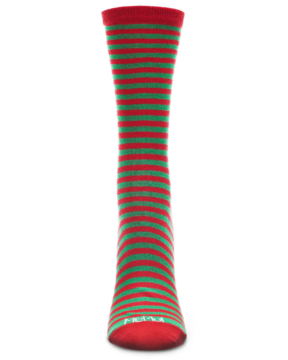 Colorful Stripes Bamboo Blend Crew Socks sold by MeMoi product image thumbnail 2
