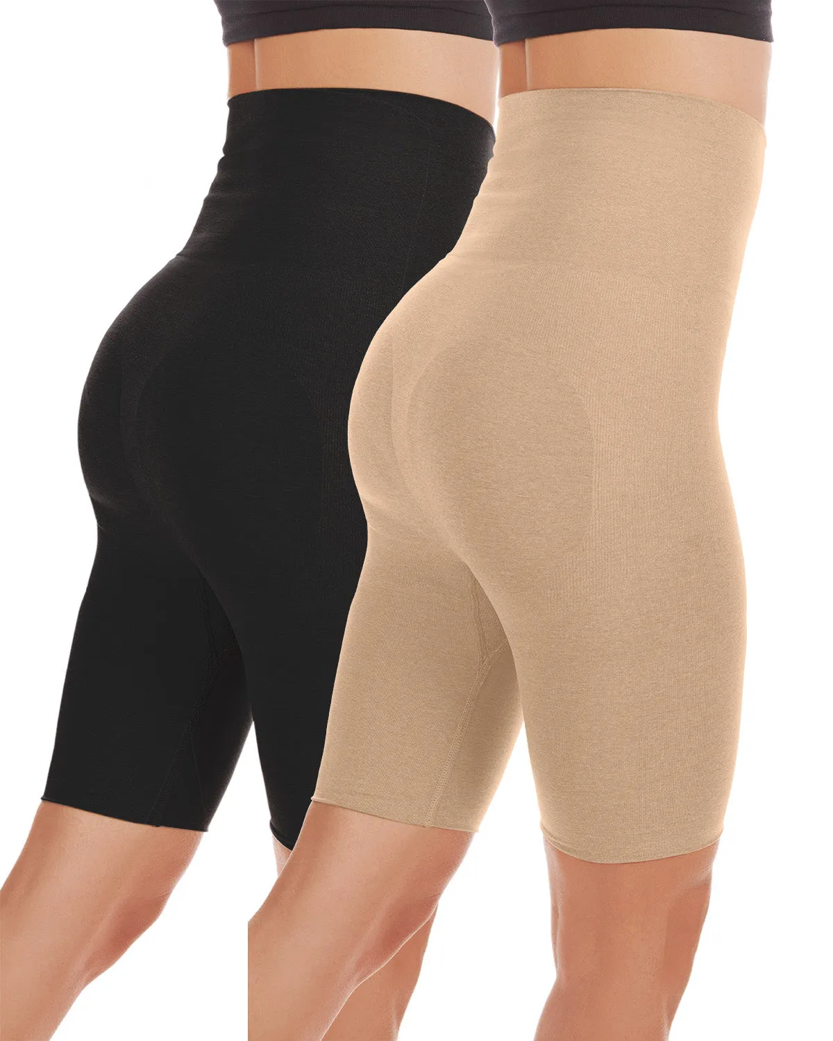 High-Waisted Sculpted Thigh Shapers 2-Pack sold by MeMoi product image thumbnail 3