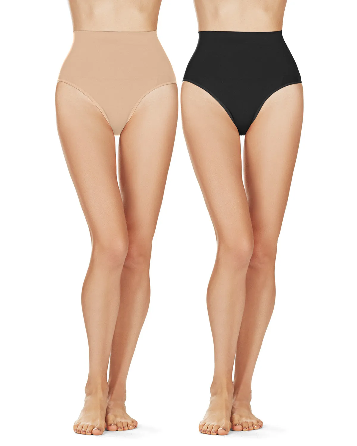 Women's Bodysmoothers 2 Pair Pack High-Waist Sculpting Brief sold by MeMoi product image thumbnail 2