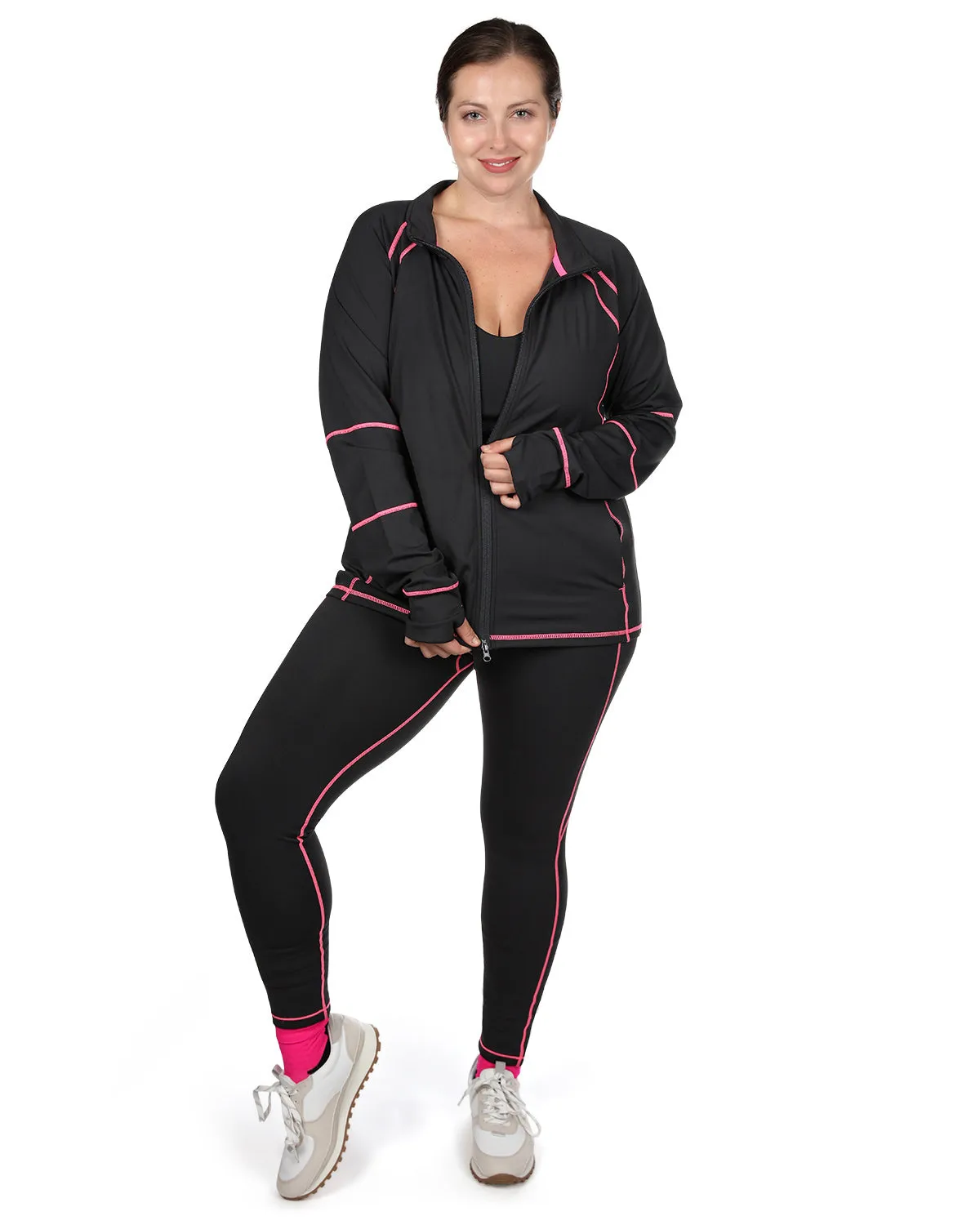 Women's Neon Stitching High-Waist Performance Shaping Leggings sold by MeMoi product image thumbnail 4