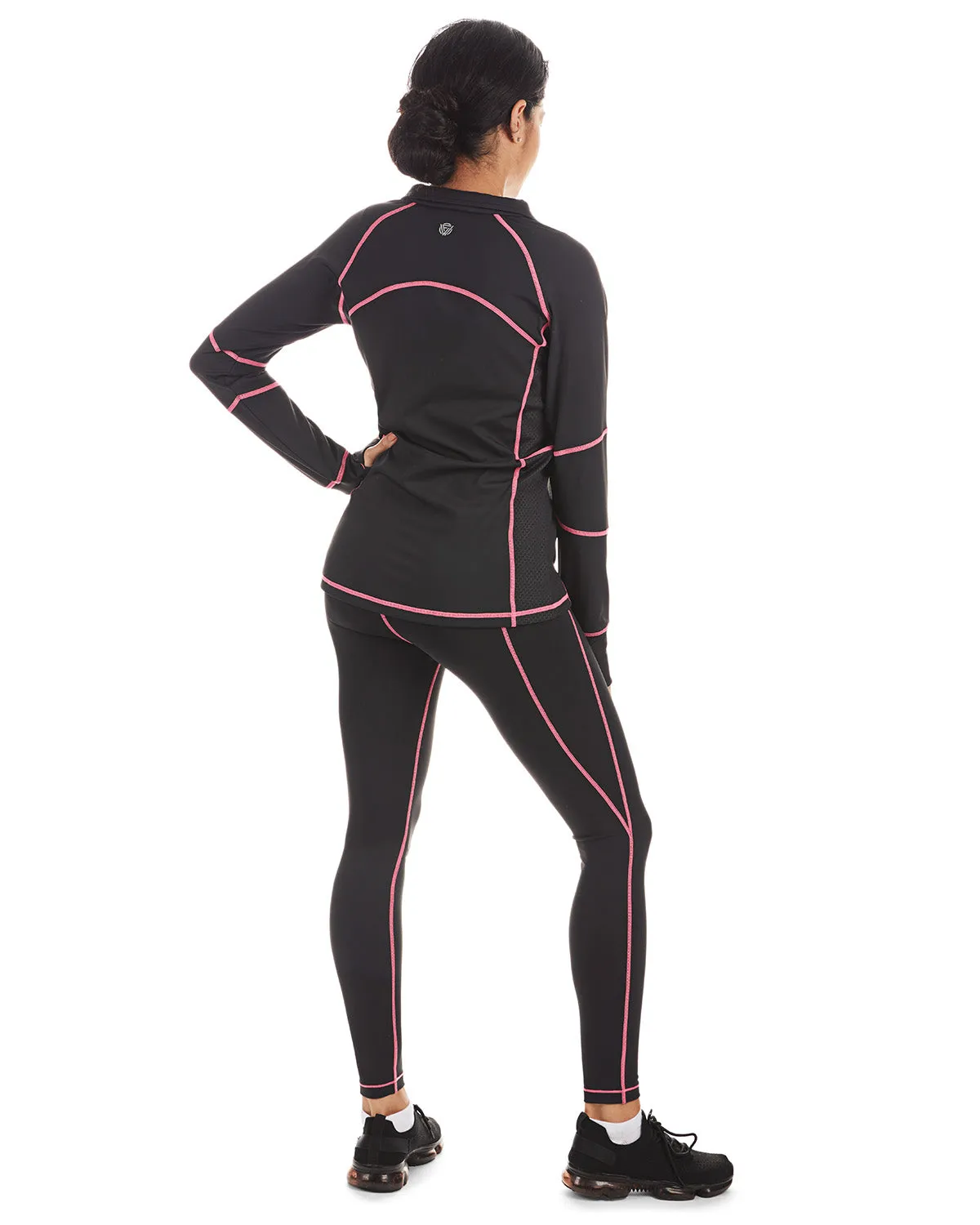 Women's Neon Stitching High-Waist Performance Shaping Leggings sold by MeMoi product image thumbnail 3