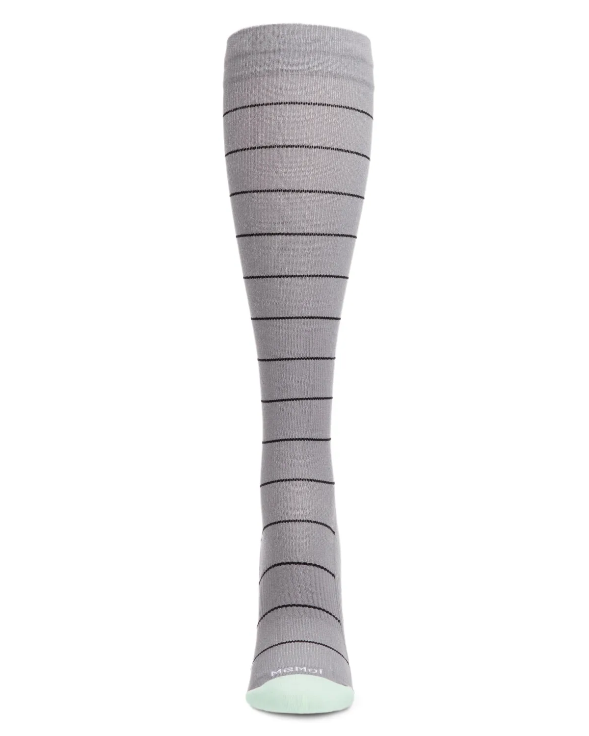 Unisex Thin Striped Antimicrobial Nylon 15-20mmHg Graduated Compression Socks sold by MeMoi product image thumbnail 4