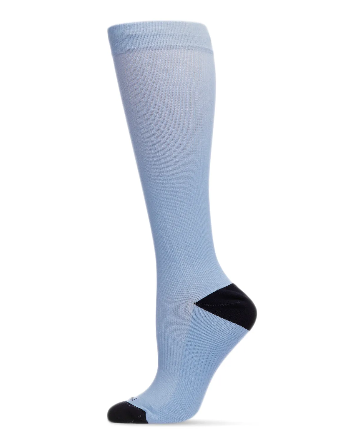 Unisex Solid Nylon 15-20mmHg Graduated Compression Socks sold by MeMoi