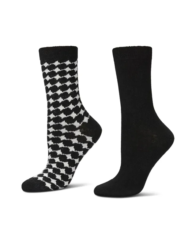 Women's 2 Pack Wool Waves Crew Socks sold by MeMoi