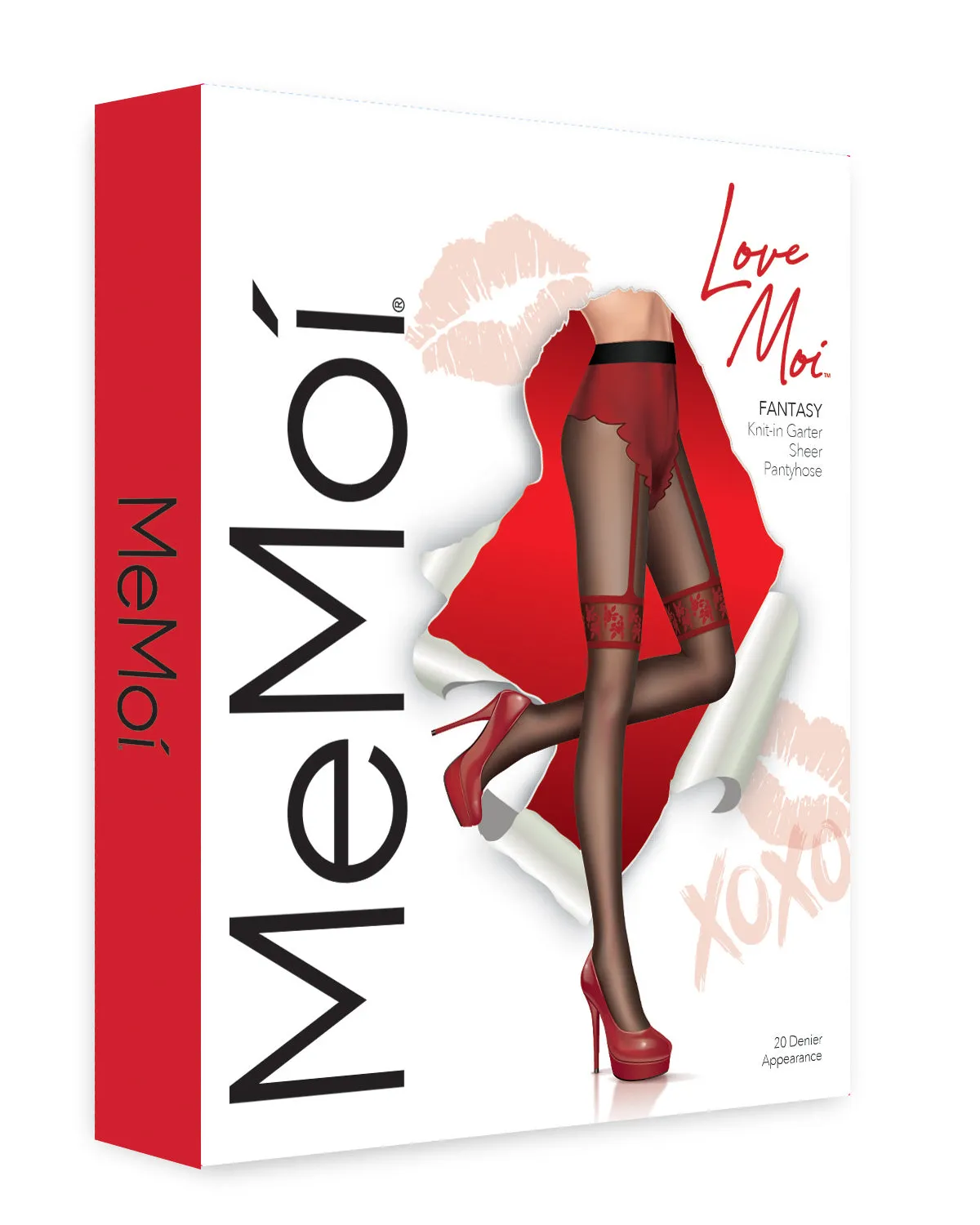 Women's Fantasy Knit in Cheeky Brief Garter Sheer Pantyhose sold by MeMoi product image thumbnail 4