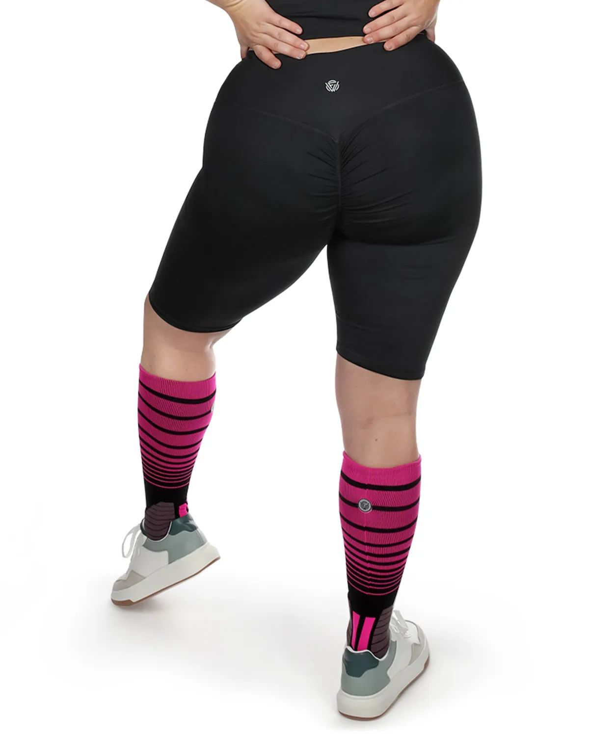 Smoothing High-Waisted Scrunch Butt Shorts sold by MeMoi product image thumbnail 4