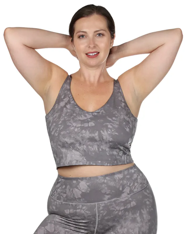 Women's Tie Dye Print Sports Bra with Removable Cups sold by MeMoi