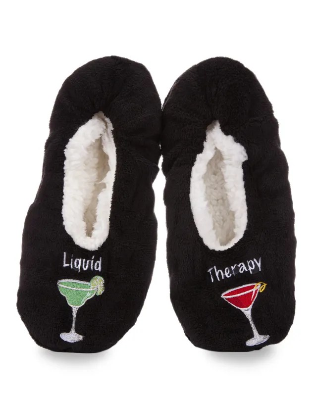 Women's Liquid Therapy Sherpa-Lined Slippers sold by MeMoi