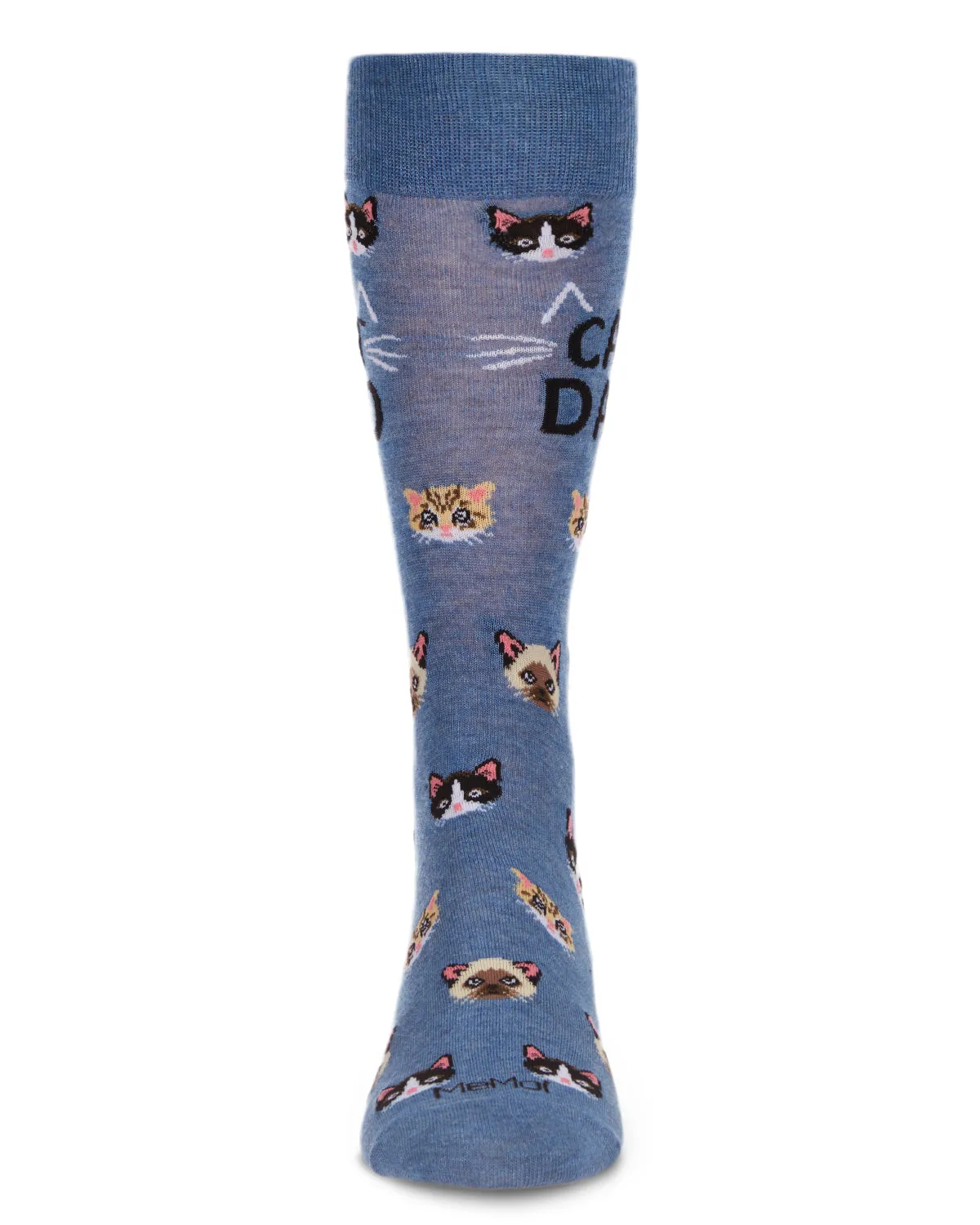 Men's "Cat Dad" Rayon from Bamboo Blend Novelty Crew Sock sold by MeMoi product image thumbnail 4