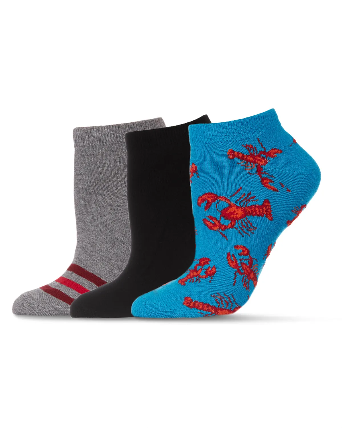 Women's 3 Pair Pack Lobsters Bamboo Blend Low-Cut Socks sold by MeMoi product image thumbnail 3