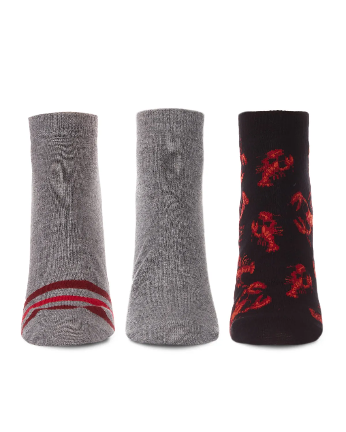 Women's 3 Pair Pack Lobsters Bamboo Blend Low-Cut Socks sold by MeMoi product image thumbnail 2