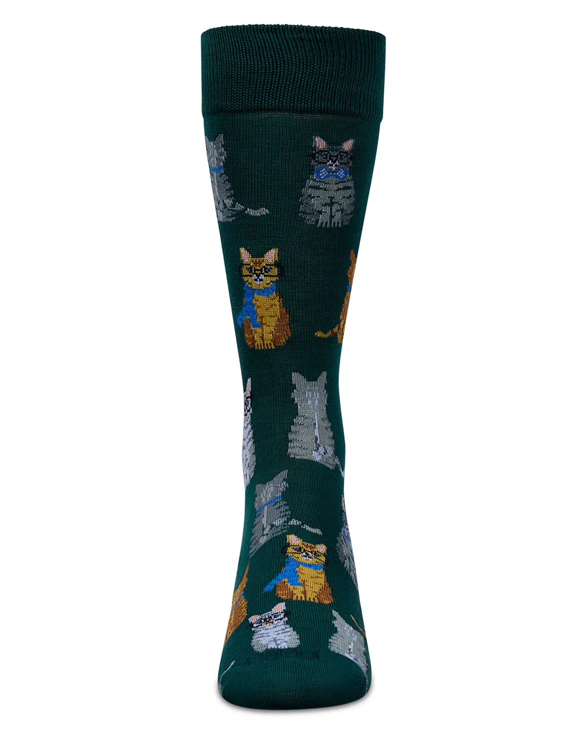 Men's "Cat's Meow" Rayon Blend Novelty Crew Sock sold by MeMoi product image thumbnail 3