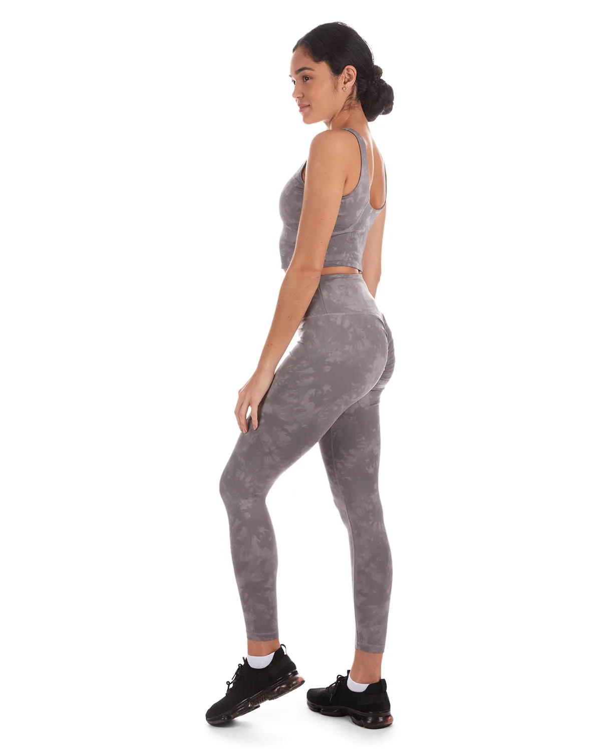 Tie Dye Print Scrunch Butt Stitch Athletic Legging sold by MeMoi product image thumbnail 5
