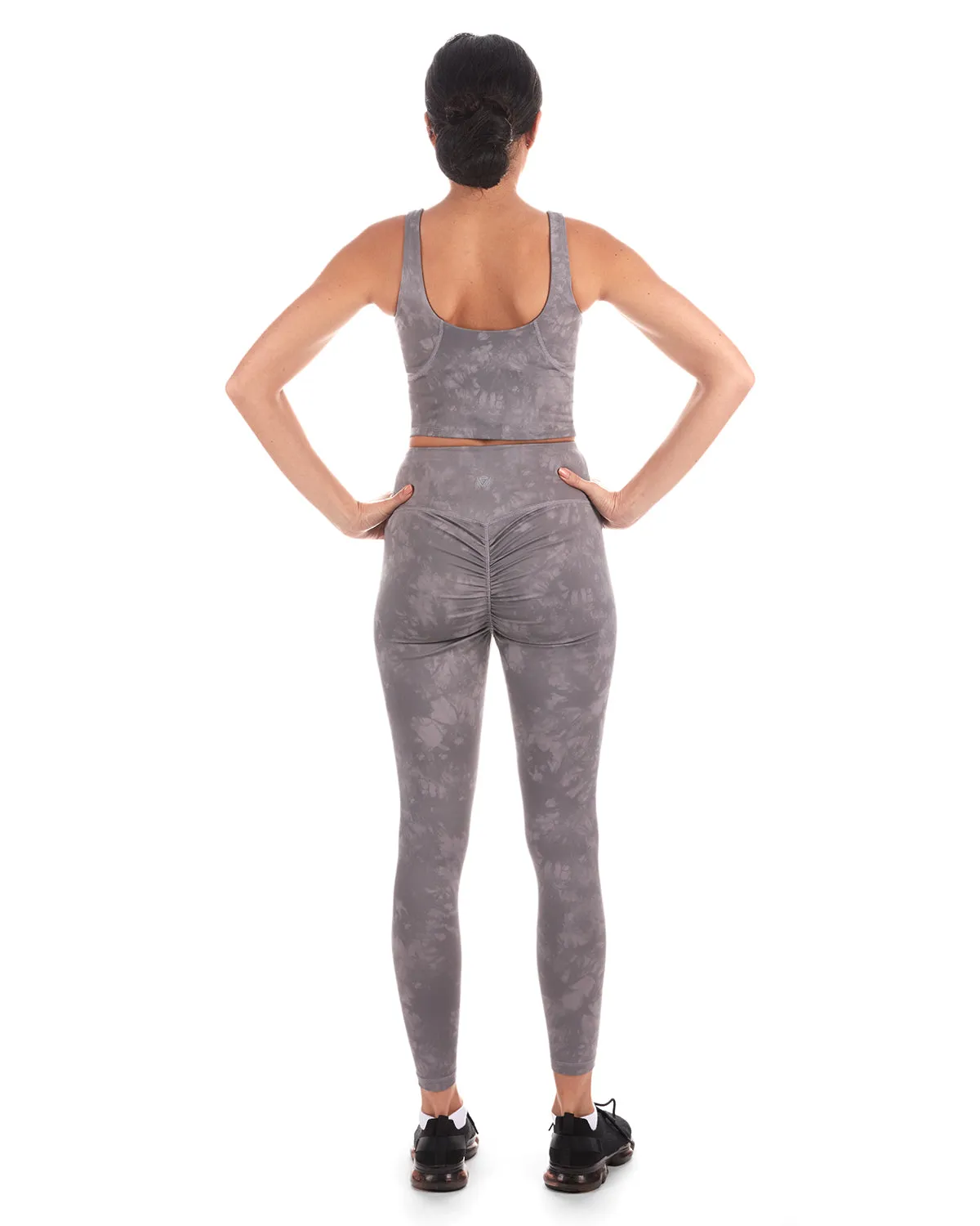 Tie Dye Print Scrunch Butt Stitch Athletic Legging sold by MeMoi product image thumbnail 4