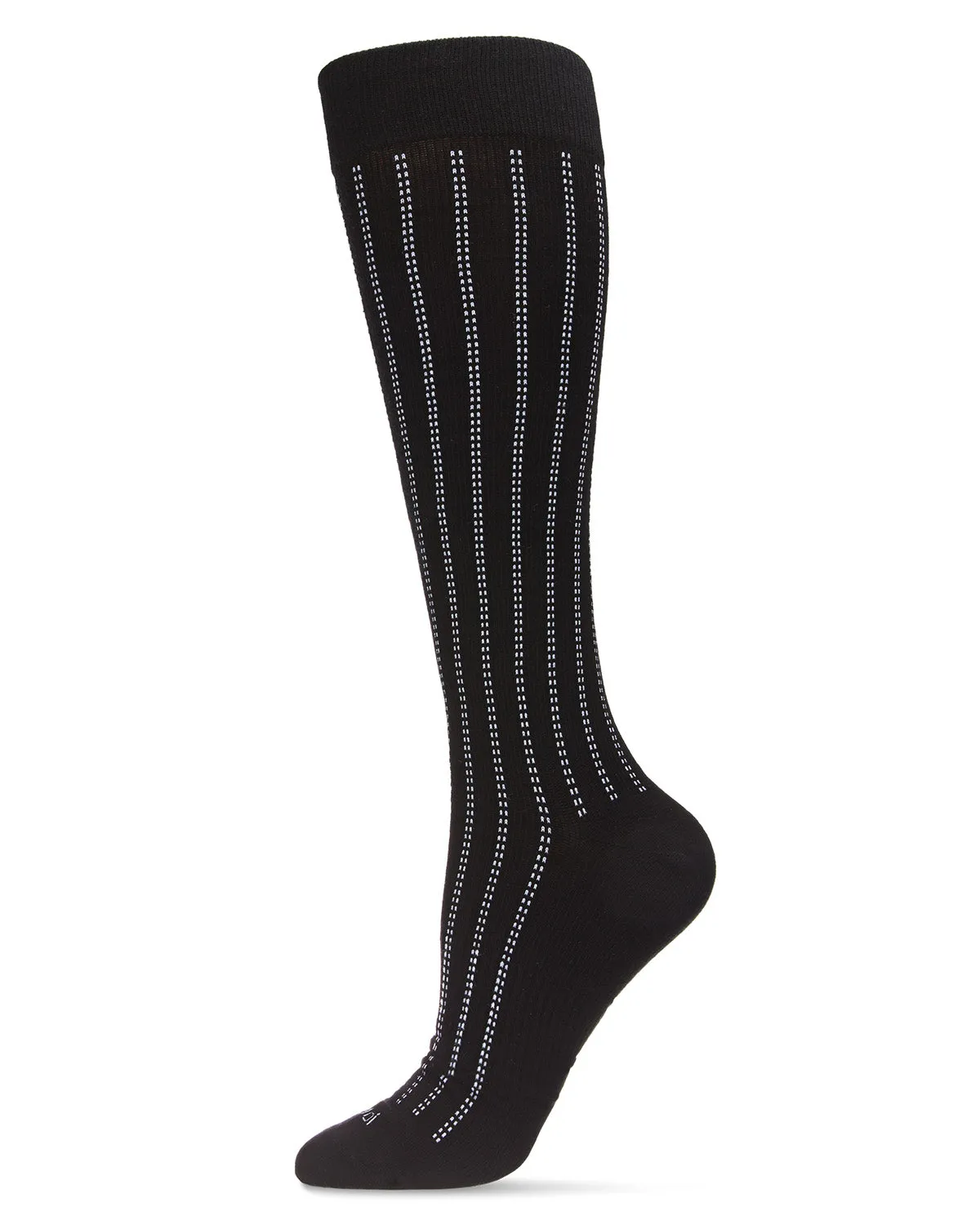 Unisex Highway Stripe Cotton Blend 15-20mmHg Graduated Compression Socks sold by MeMoi