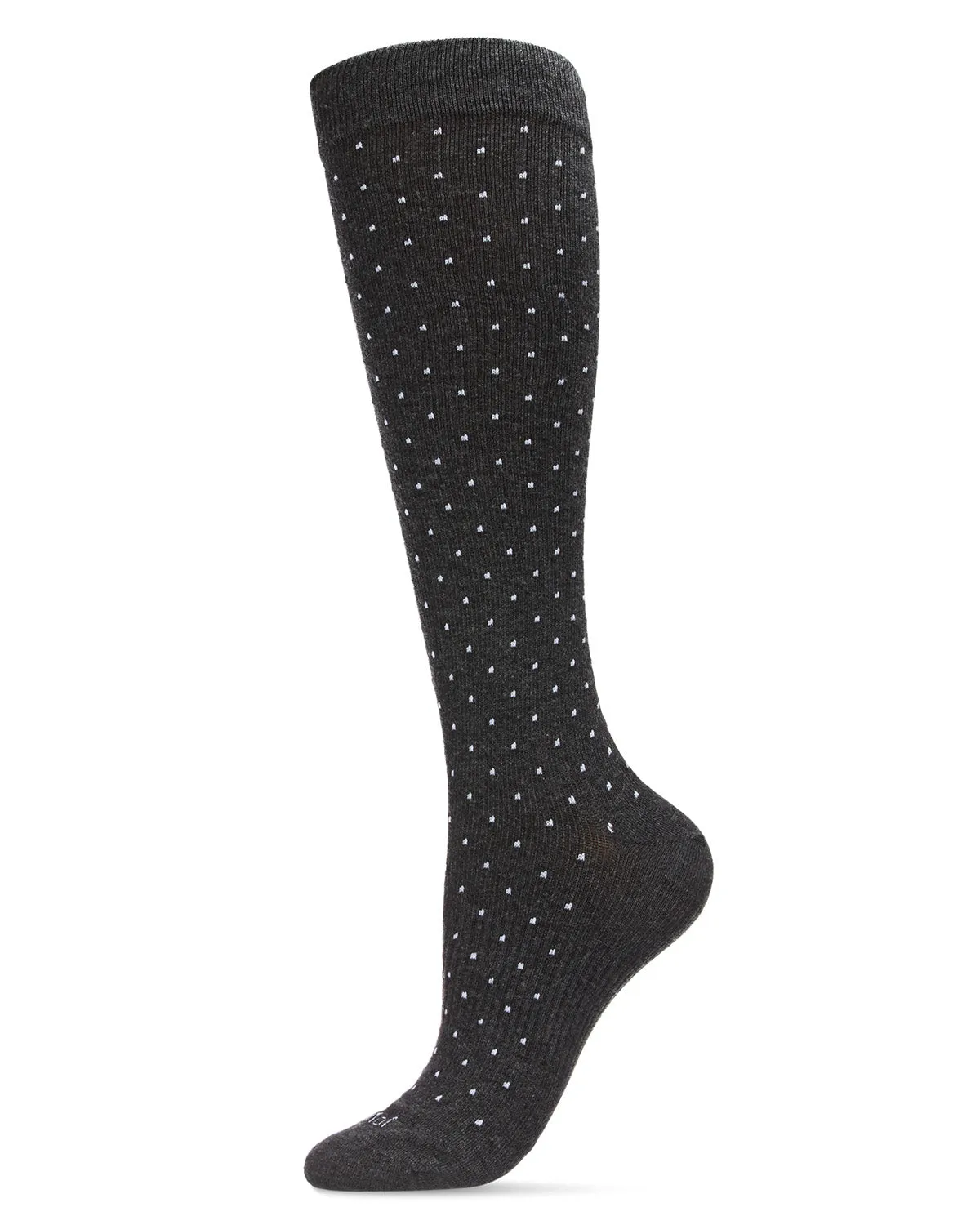 Unisex Swiss Dot Cotton Blend 15-20mmHg Graduated Compression Socks sold by MeMoi product image thumbnail 5