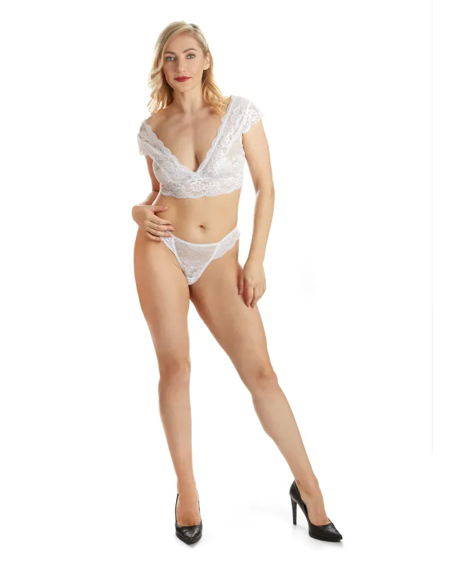Women's 2 Piece Set Sophia Lace Bralette and Thong made by MeMoi