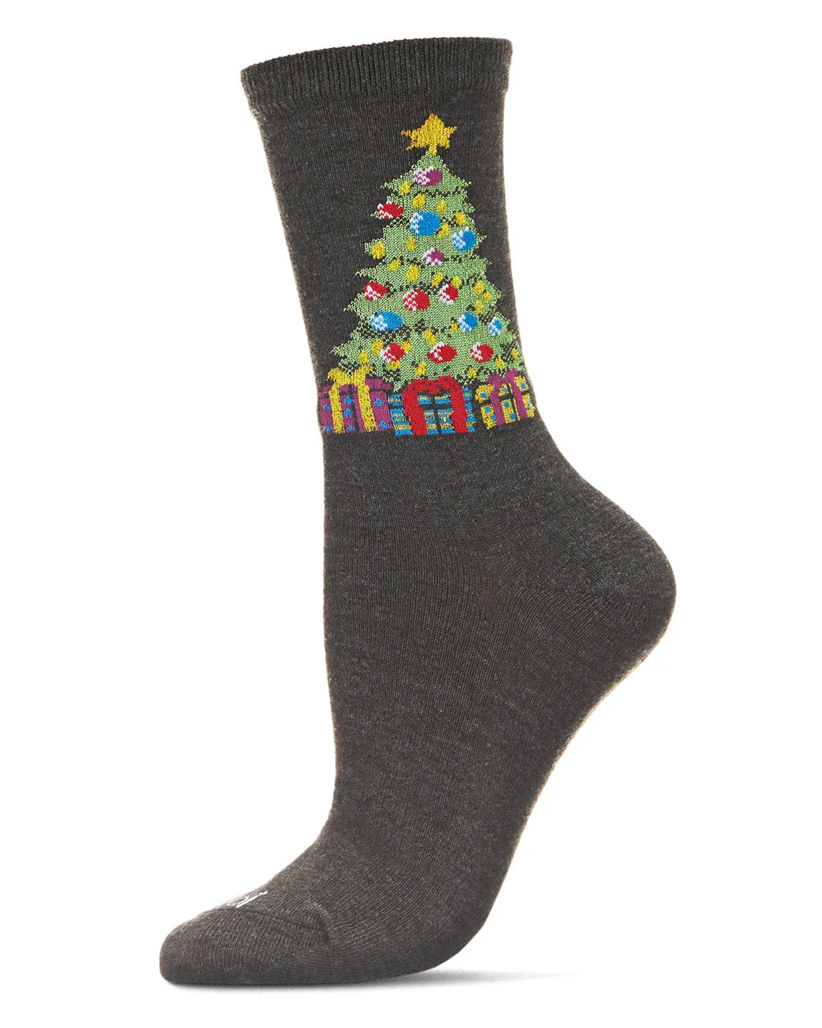 Women's Christmas Tree & Presents Holiday Crew Socks sold by MeMoi product image thumbnail 2