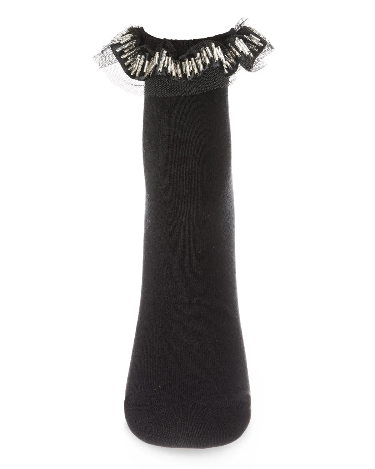 Women's Piping and Trim Fashion Ruffle Cuff Anklet Sock sold by MeMoi product image thumbnail 2