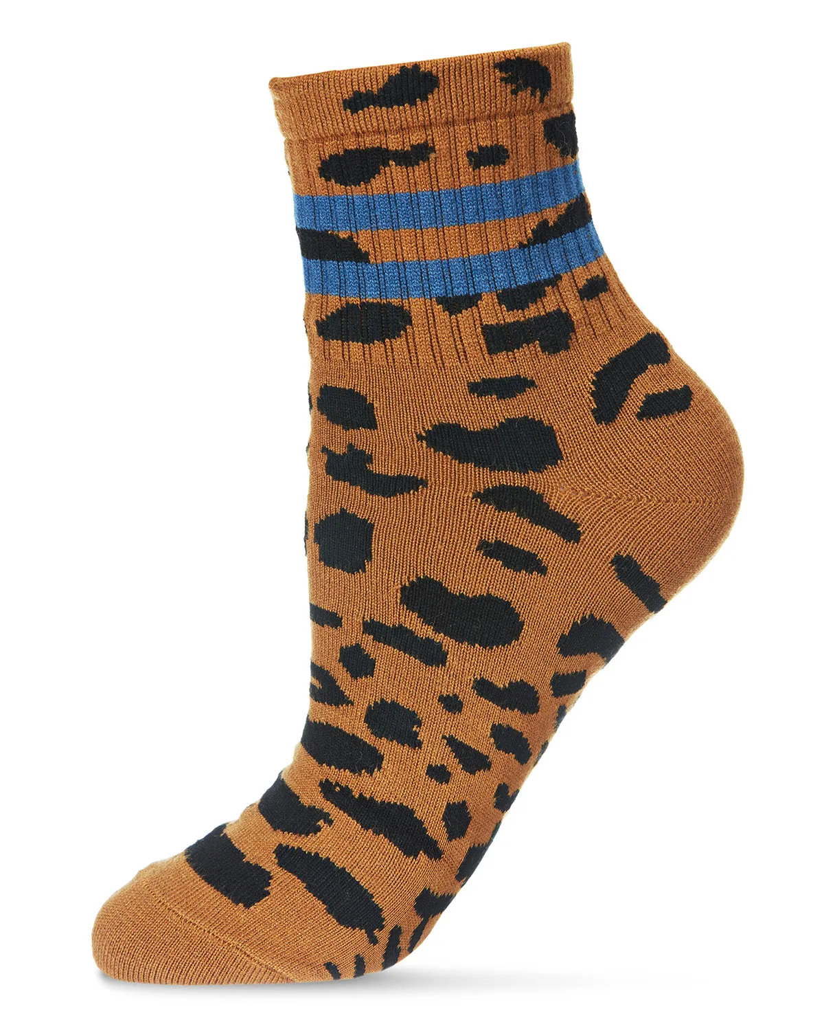 Women's Running Wild Ringer Cotton Blend Crew Sock sold by MeMoi product image thumbnail 4