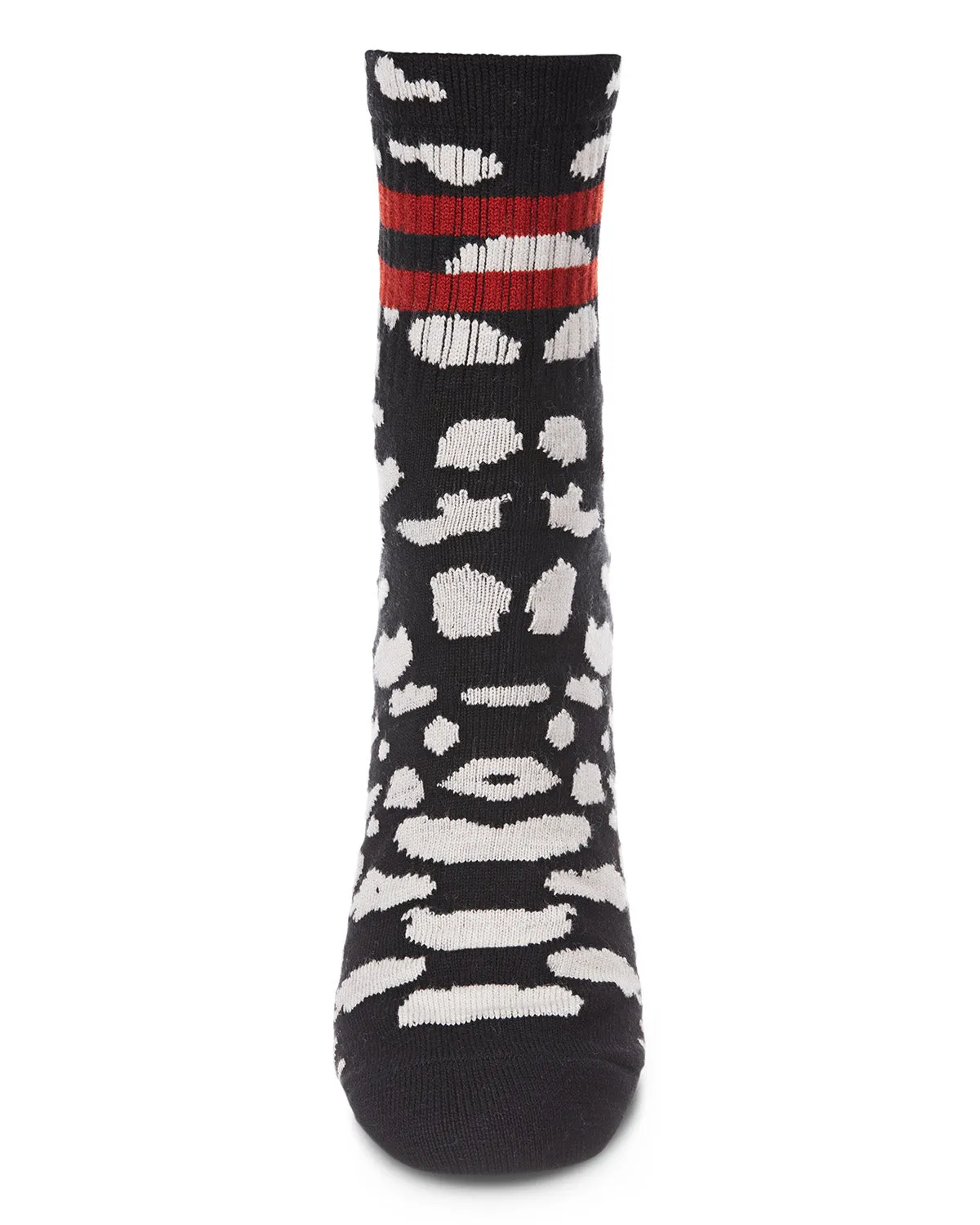 Women's Running Wild Ringer Cotton Blend Crew Sock sold by MeMoi product image thumbnail 2