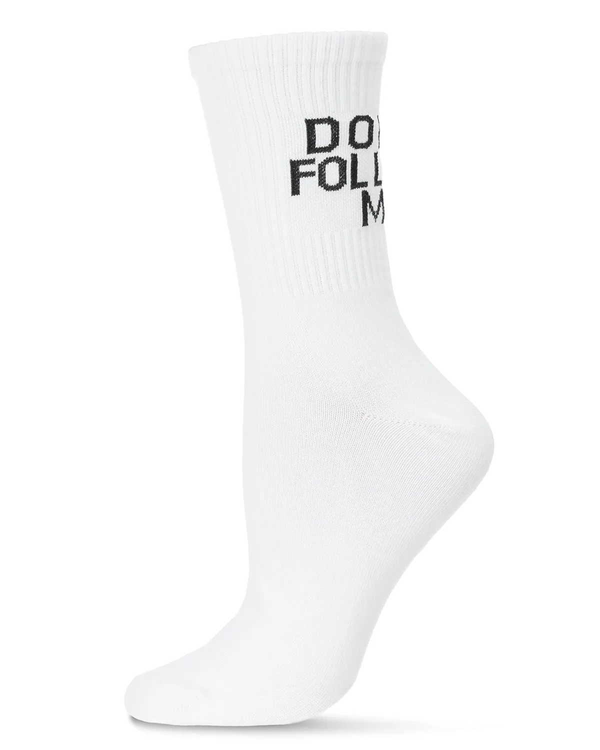 Women's Funny Don't Follow Me Cotton Blend Crew Sock sold by MeMoi