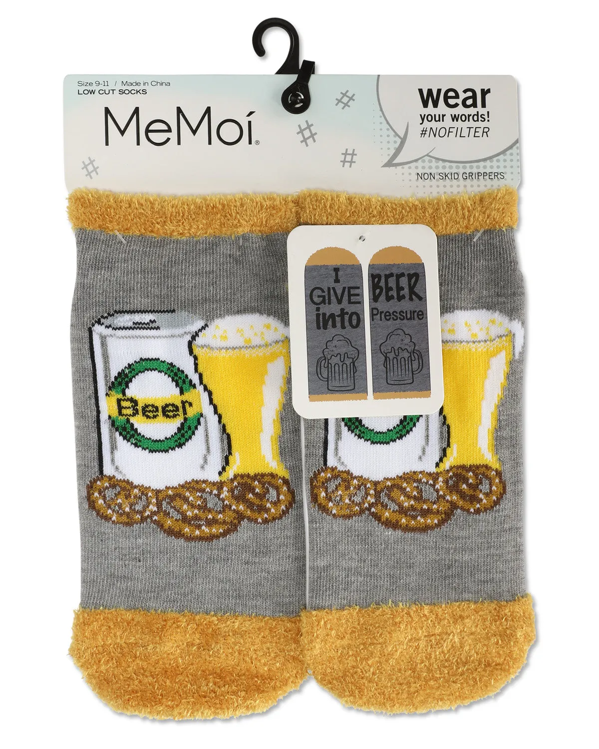 Women's I Give Into Beer Pressure Low-Cut Non-Skid Socks sold by MeMoi product image thumbnail 2