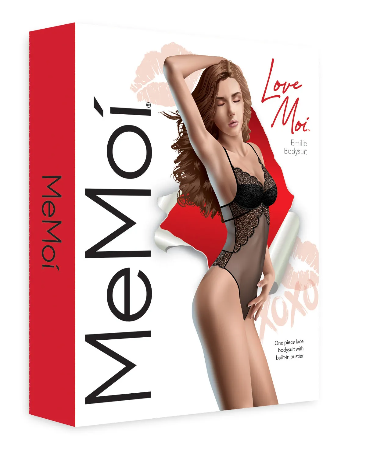 Women's Emilie Lace Sheer Thong Bodysuit with Adjustable Straps sold by MeMoi product image thumbnail 4