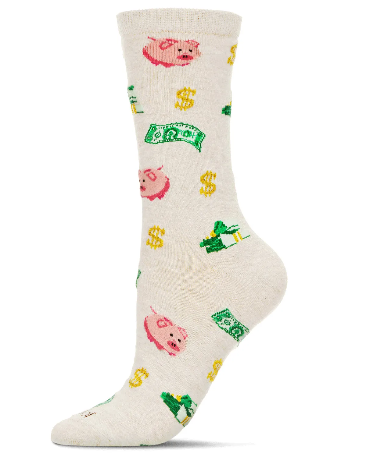 Money in the Bank Bamboo Blend Crew Sock sold by MeMoi product image thumbnail 2