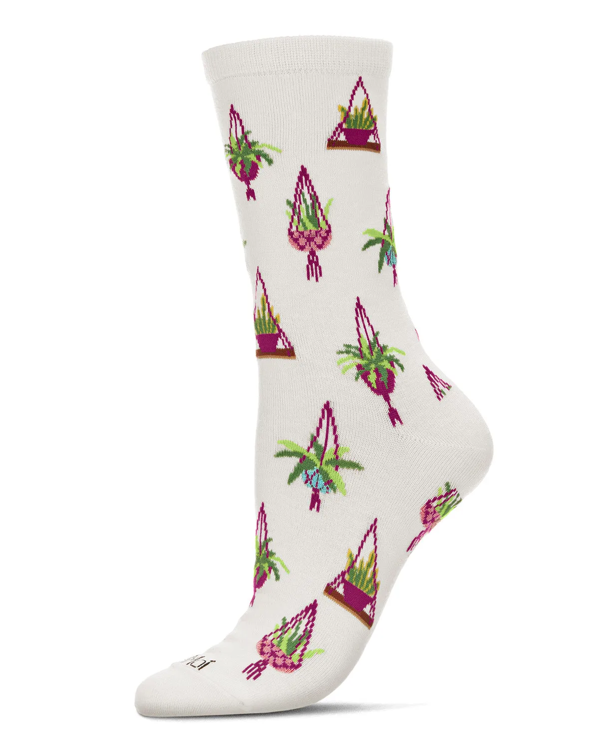 Hanging Plant Bamboo Blend Plant Crew Sock sold by MeMoi product image thumbnail 2