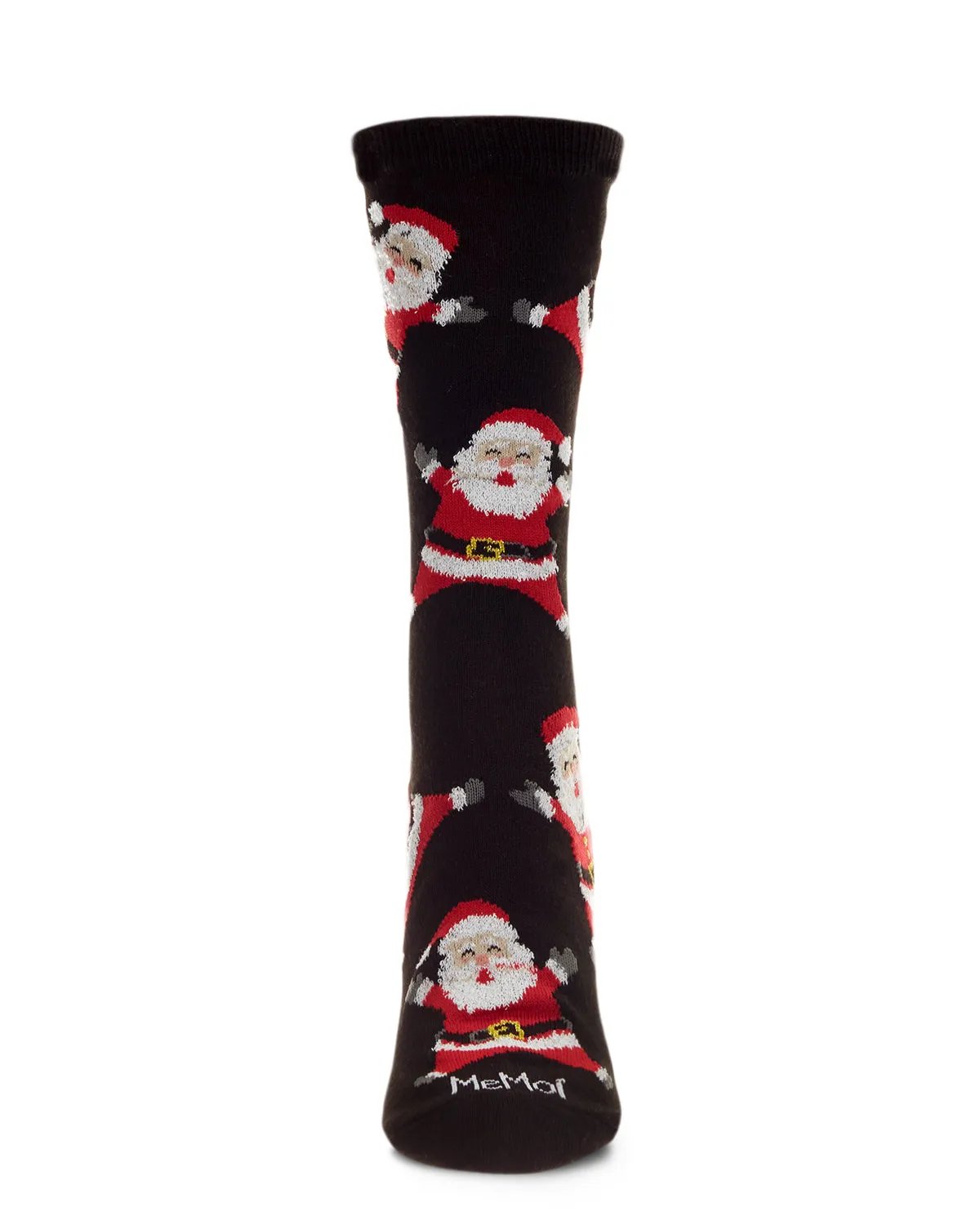 Women's All Over Santa Holiday Crew Socks sold by MeMoi product image thumbnail 2
