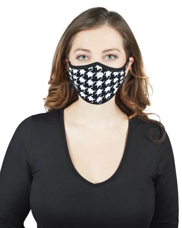 Houndstooth Unisex Face Covering sold by MeMoi