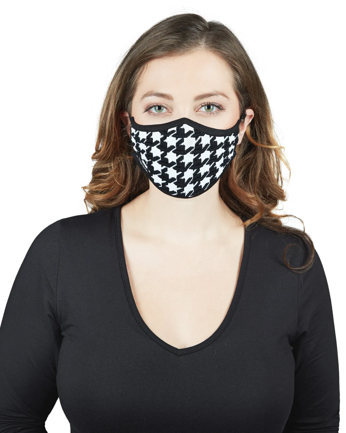 Houndstooth Unisex Face Covering sold by MeMoi