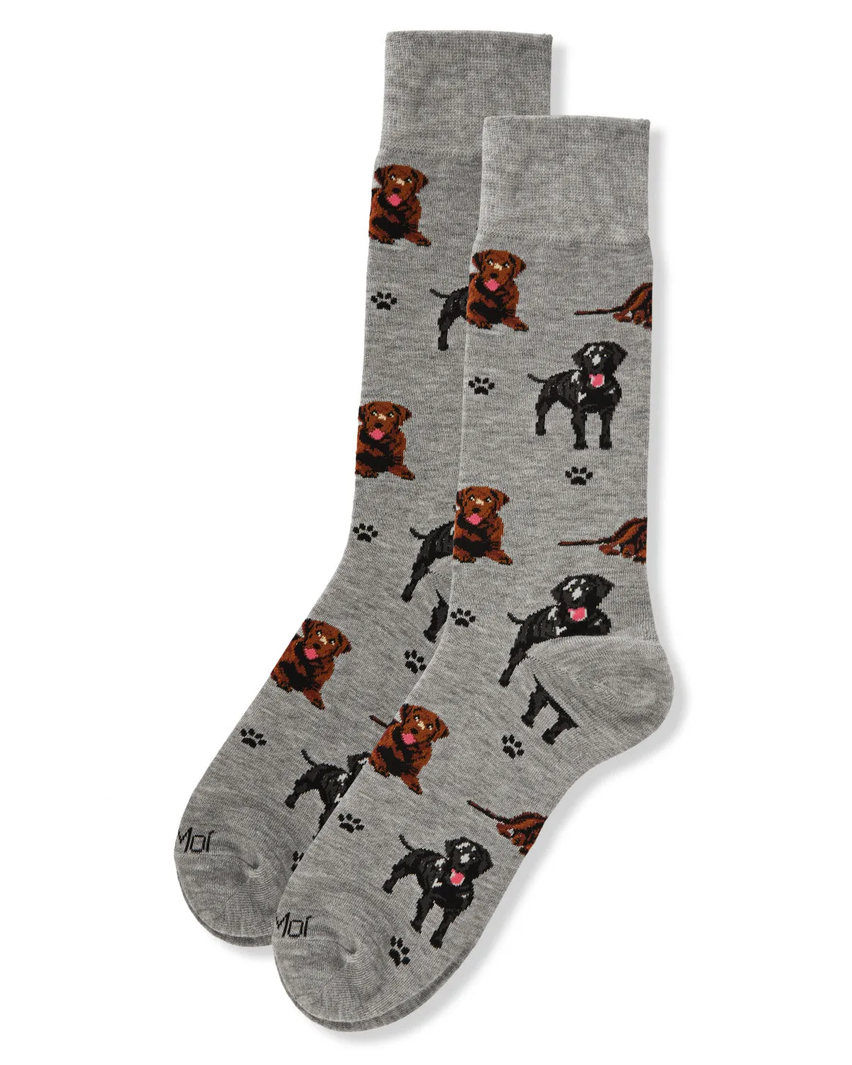 Men's Labrador Dogs Bamboo Crew Socks sold by MeMoi product image thumbnail 3