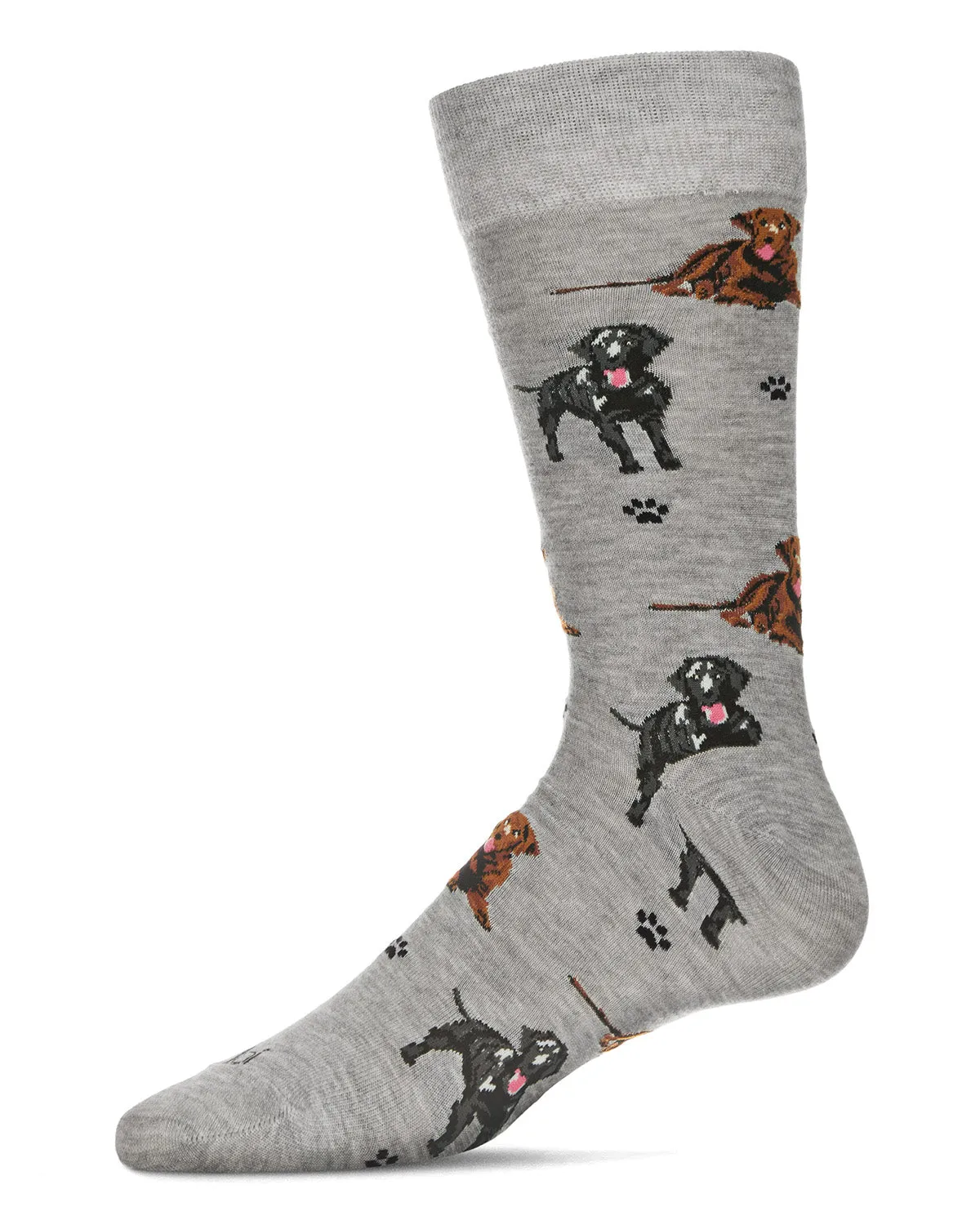 Men's Labrador Dogs Bamboo Crew Socks sold by MeMoi