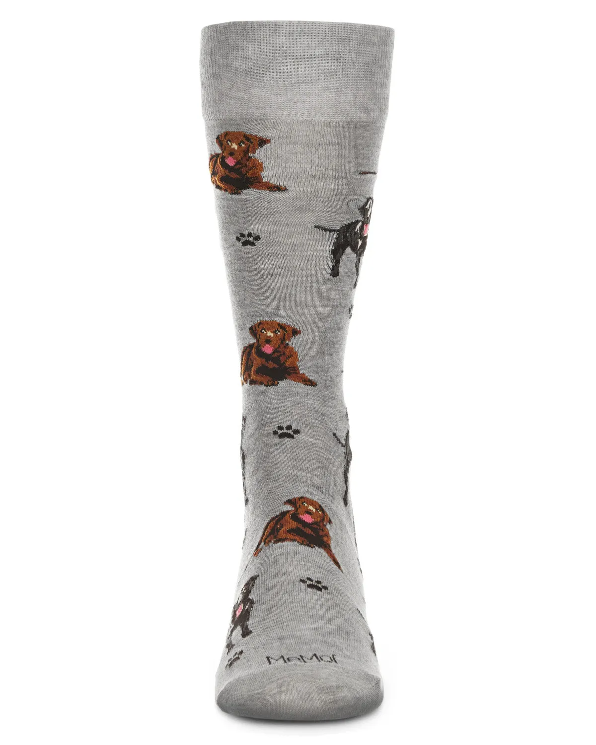 Men's Labrador Dogs Bamboo Crew Socks sold by MeMoi product image thumbnail 2