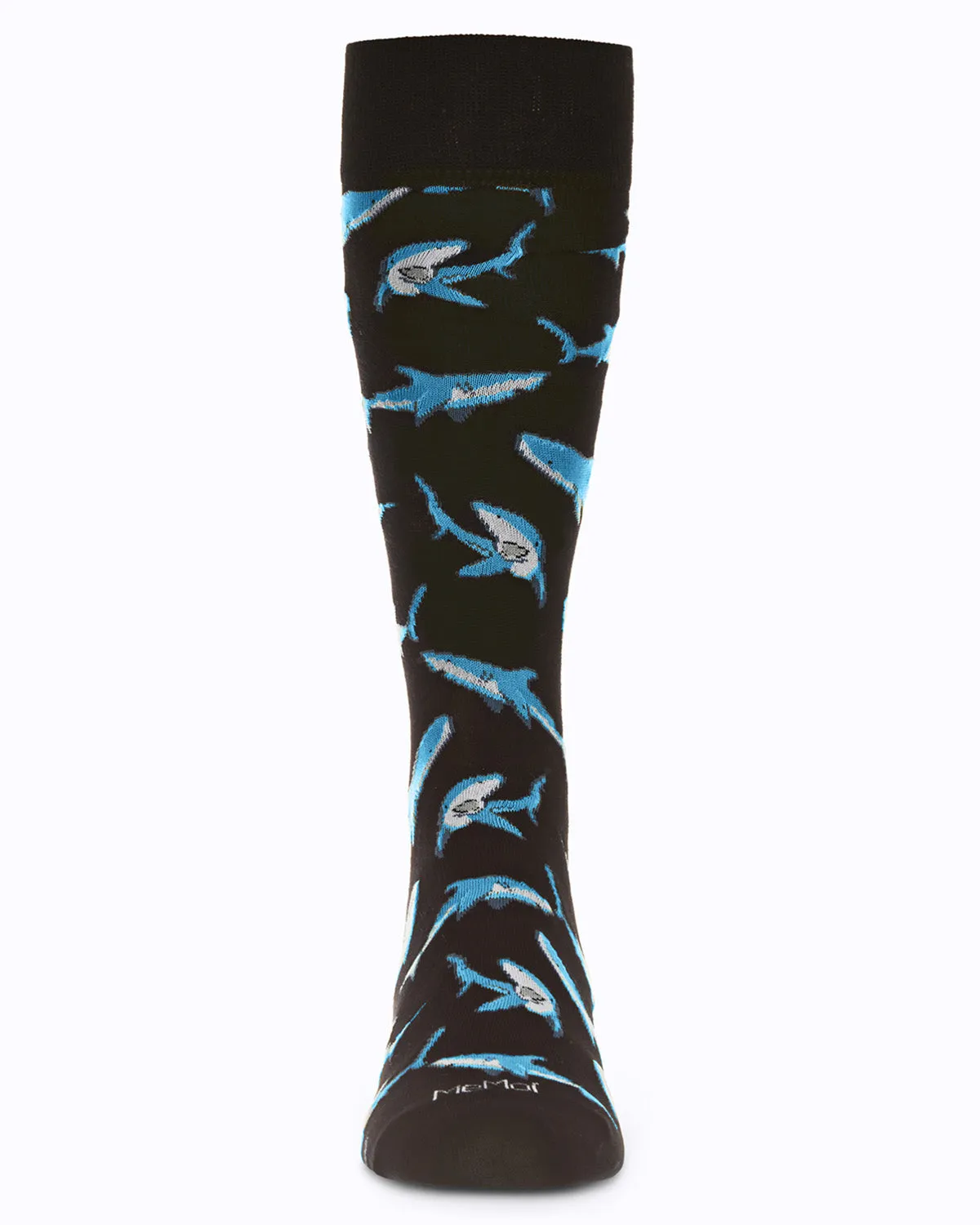 Men's Shark Attack Bamboo Crew Socks sold by MeMoi product image thumbnail 2