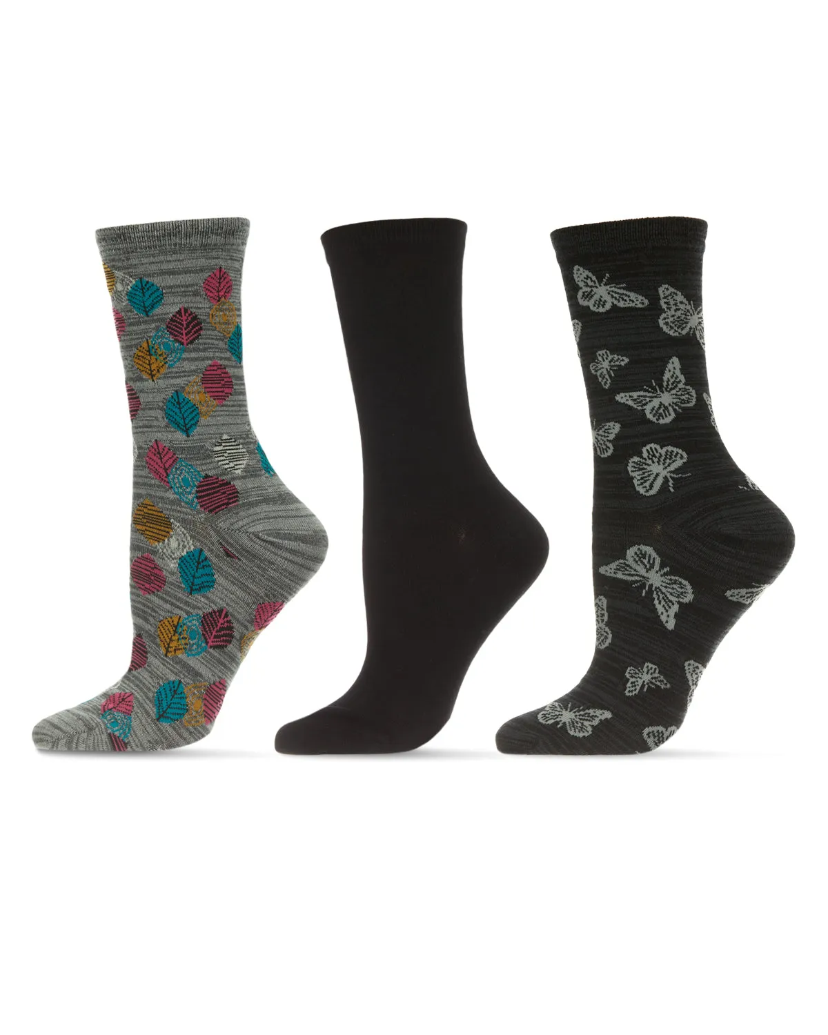 Nature Bamboo Blend Crew 3 Pair Pack sold by MeMoi product image thumbnail 3