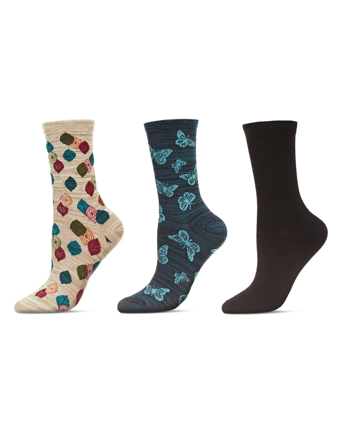 Nature Bamboo Blend Crew 3 Pair Pack sold by MeMoi product image thumbnail 5