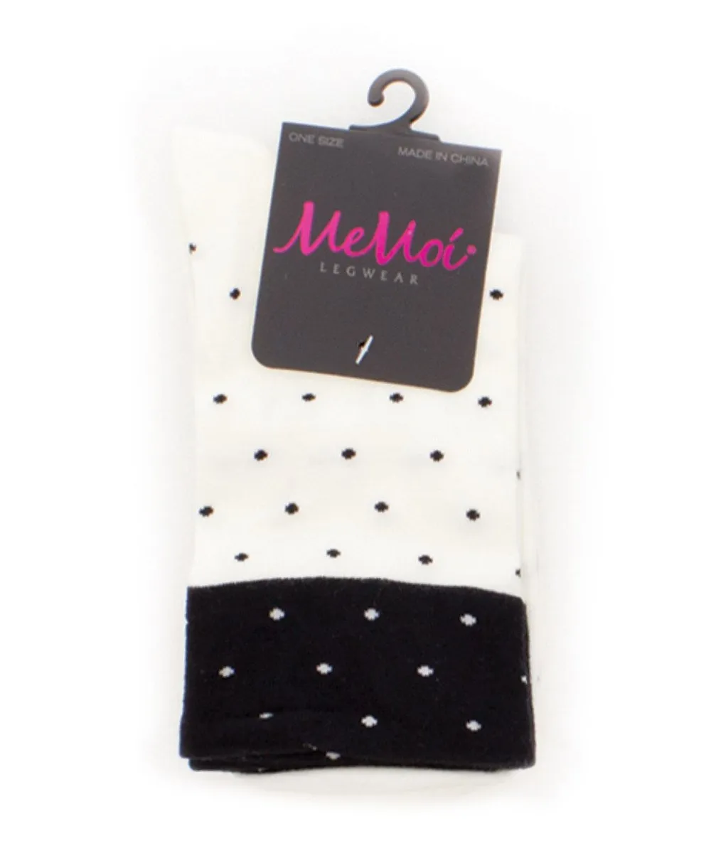 Contrast Dot Cotton Blend Ankle Socks sold by MeMoi product image thumbnail 4