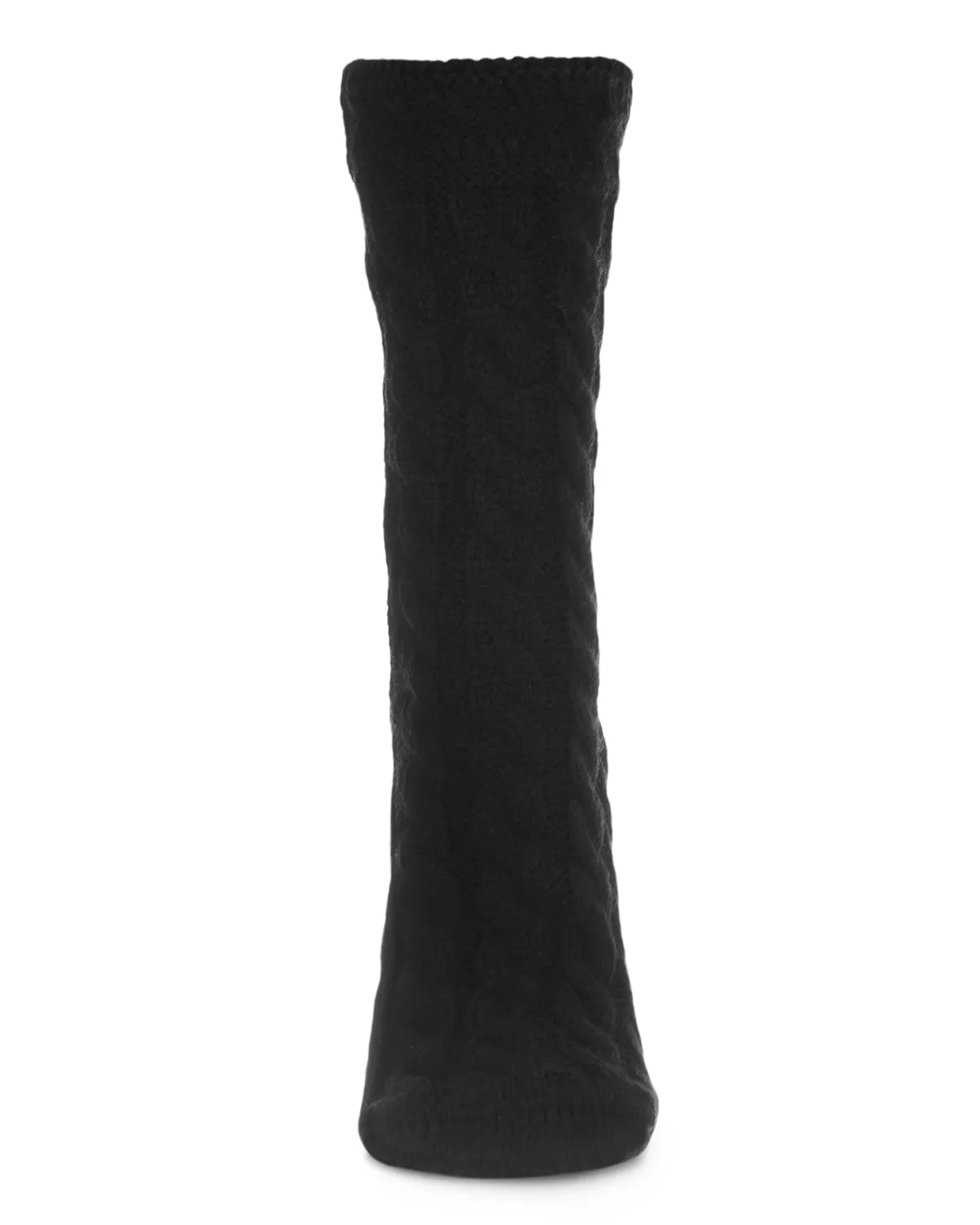 Classic Twist Chunky Knit Non-Skid Crew Sock sold by MeMoi product image thumbnail 2