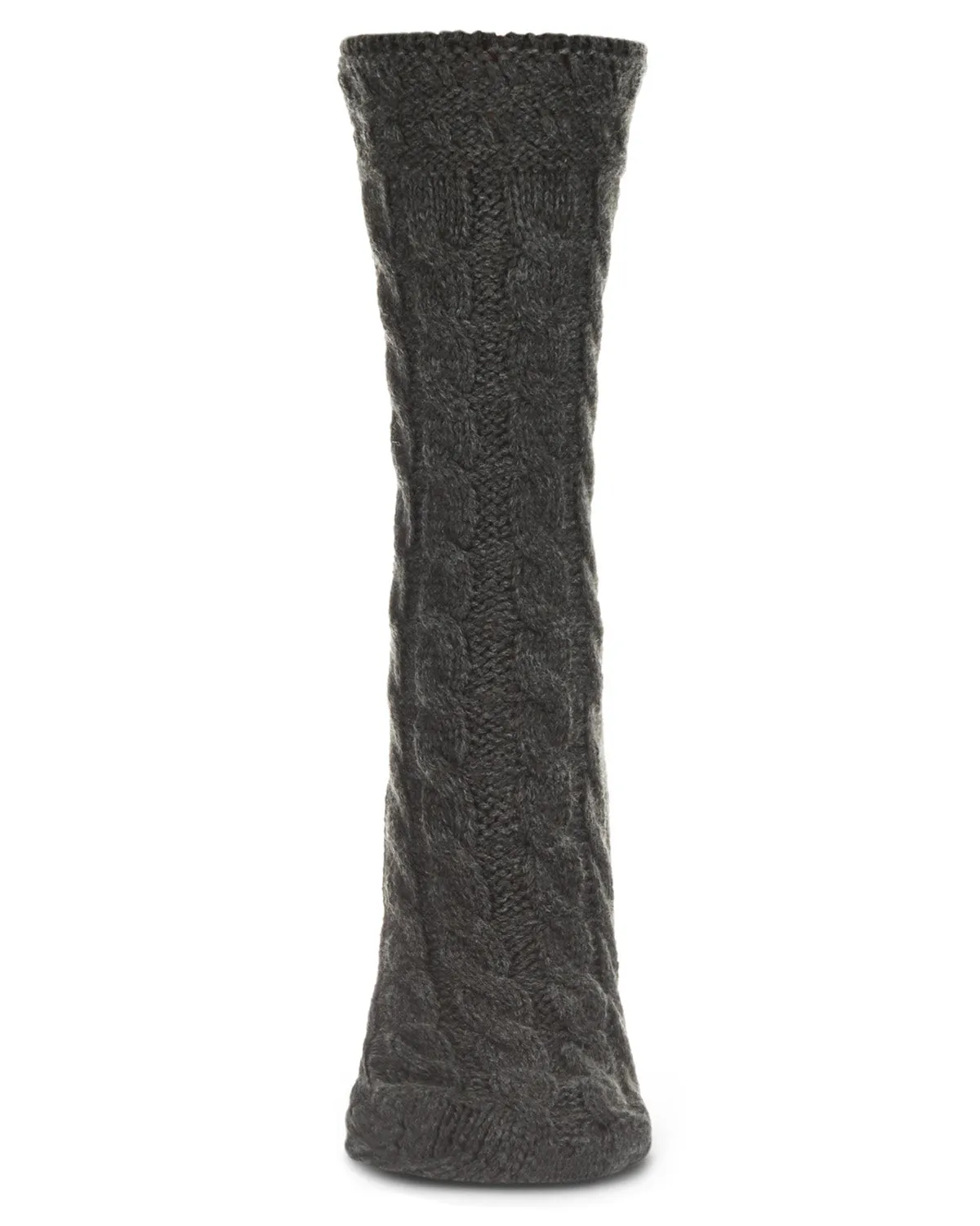 Classic Twist Chunky Knit Non-Skid Crew Sock sold by MeMoi product image thumbnail 4